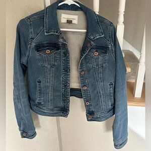 Pilcro and the Letterpress Blue Jean Jacket with Button Accents